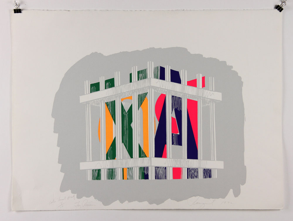 Appraisal: - Rosenquist Toy Prison Silkscreen James Rosenquist Toy Prison color