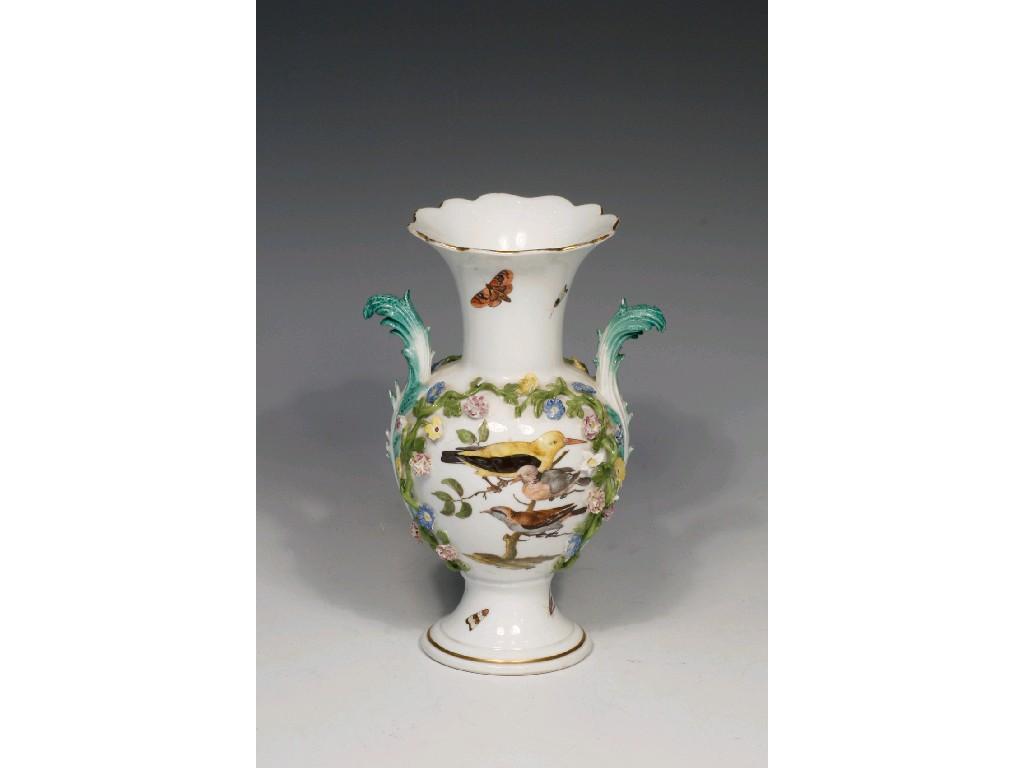 Appraisal: AN TH CENTURY MEISSEN VASE of baluster shape on pedestal