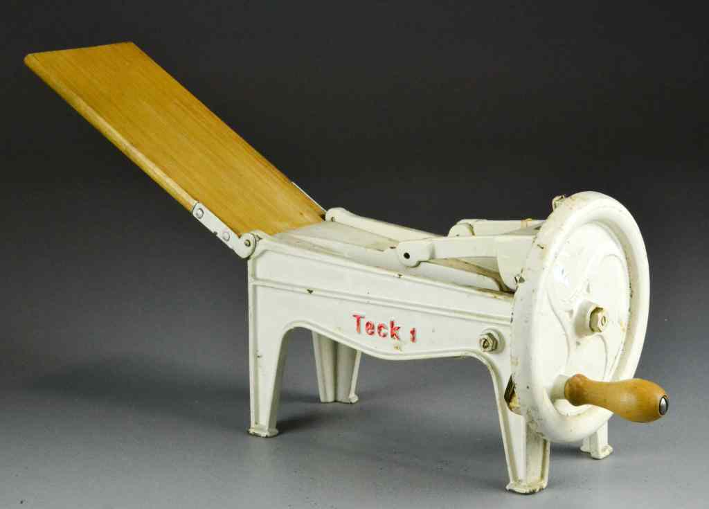 Appraisal: Teck I Cast Iron Meat Slicer - Made in GermanyPainted