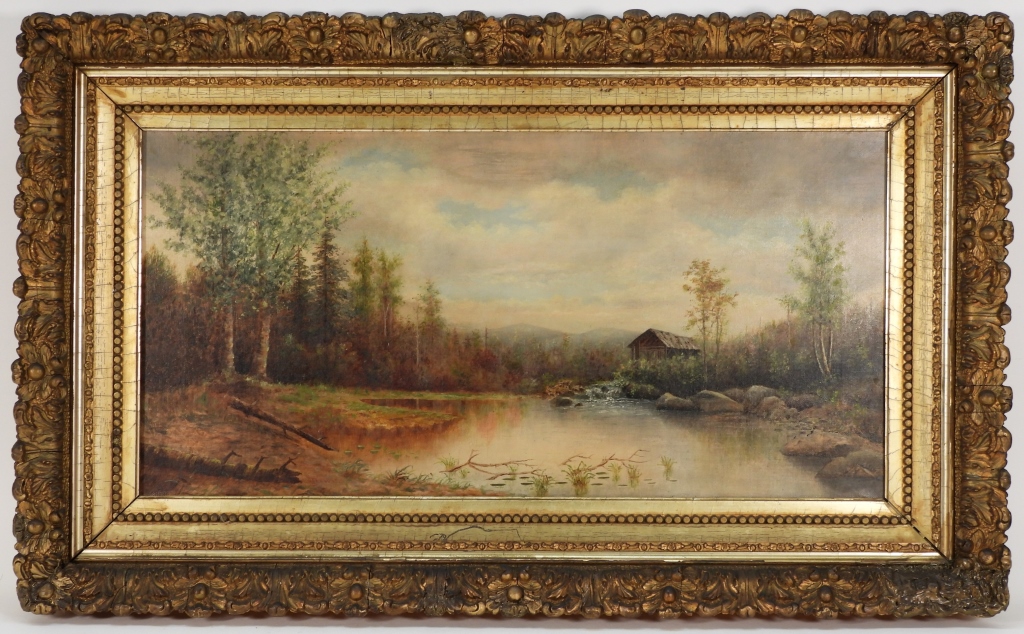 Appraisal: ARTHUR WESLEY DOW RIVER FOREST LANDSCAPE PAINTING New York Massachusetts