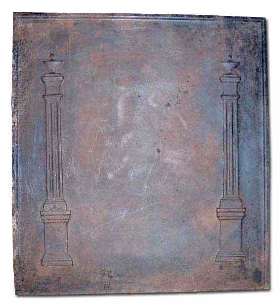 Appraisal: A French Louis XVI Cast Iron Fireplace Fireback circa of