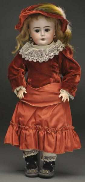 Appraisal: Sweet German Bisque Child Doll Unmarked socket head but appears