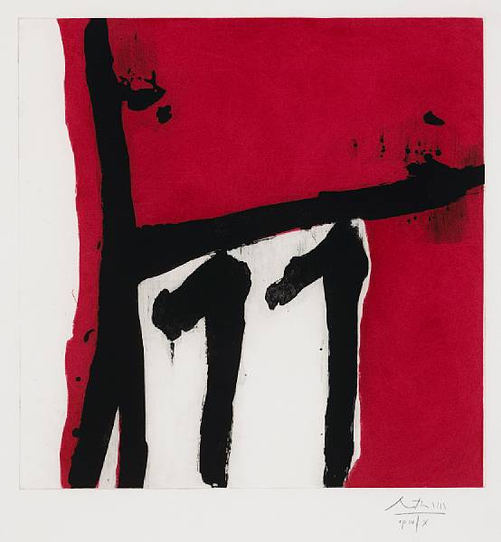 Appraisal: Robert Motherwell American - Mexican Night II B Etching and