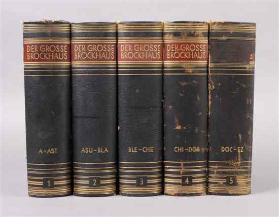 Appraisal: DER GROSSE BROCKHAUS Lepzig F U Brockhaus - vols Complete