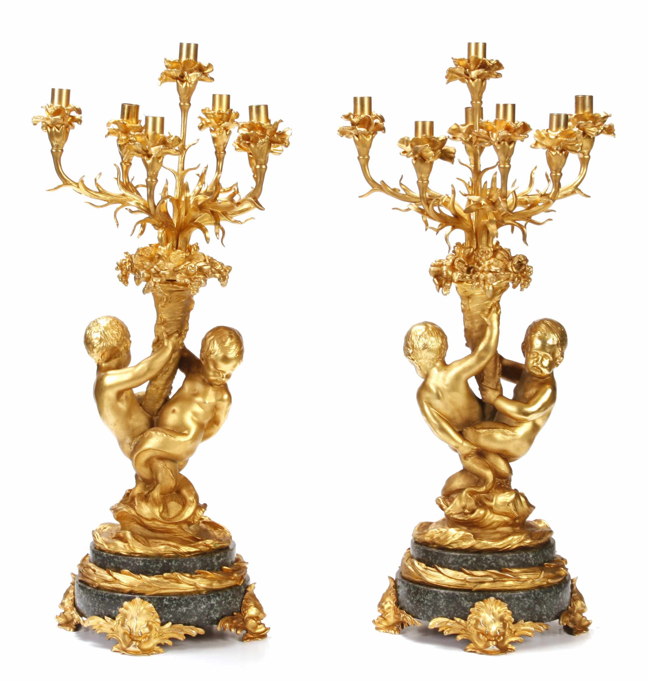 Appraisal: Property of Various Owners A pair of Louis XV style