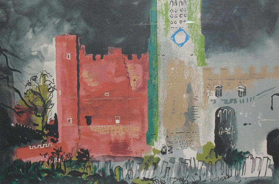 Appraisal: JOHN PIPER Buckden in a Storm signed and no in