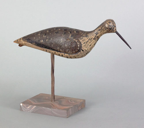 Appraisal: Yellowlegs shore bird decoy ca probably Long Island New York