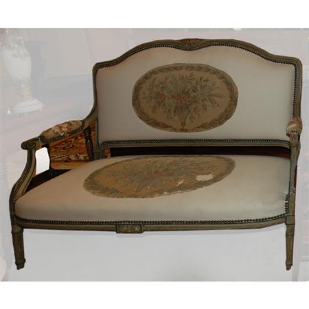 Appraisal: Louis XVI Style Painted Settee Estimate -