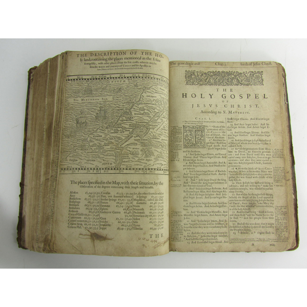 Appraisal: Holy Bible in English Amsterdam Thomas Stafford According to the