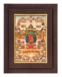 Appraisal: A Tibetan Thangka of Buddha Amitabha A Tibetan Thangka of