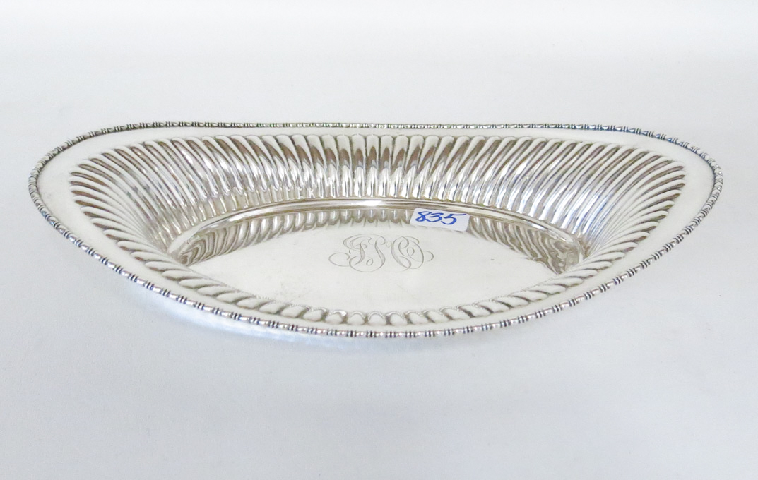 Appraisal: STERLING SILVER OVAL SERVING BOWL by Marcus Co pattern with