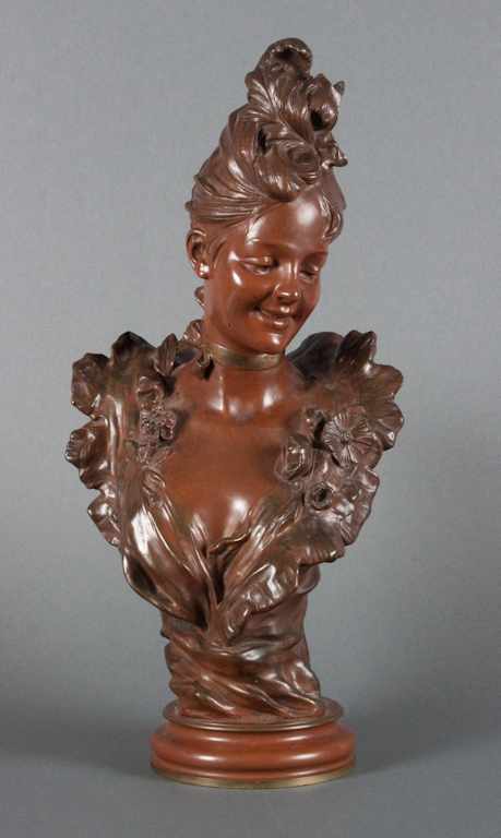 Appraisal: Victor Bruyneel Belgian th th century Bust of a Young