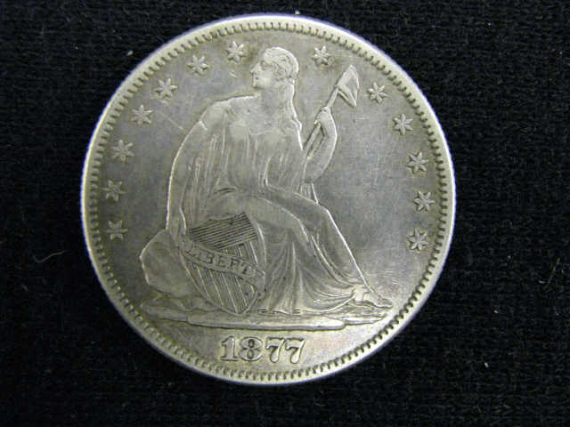 Appraisal: -S Seated Liberty Half Dollar extra fine