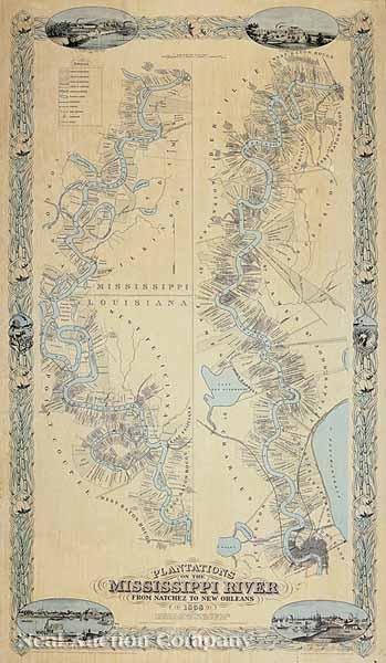 Appraisal: After Marie Adrien Persac American Louisiana - Plantations on the