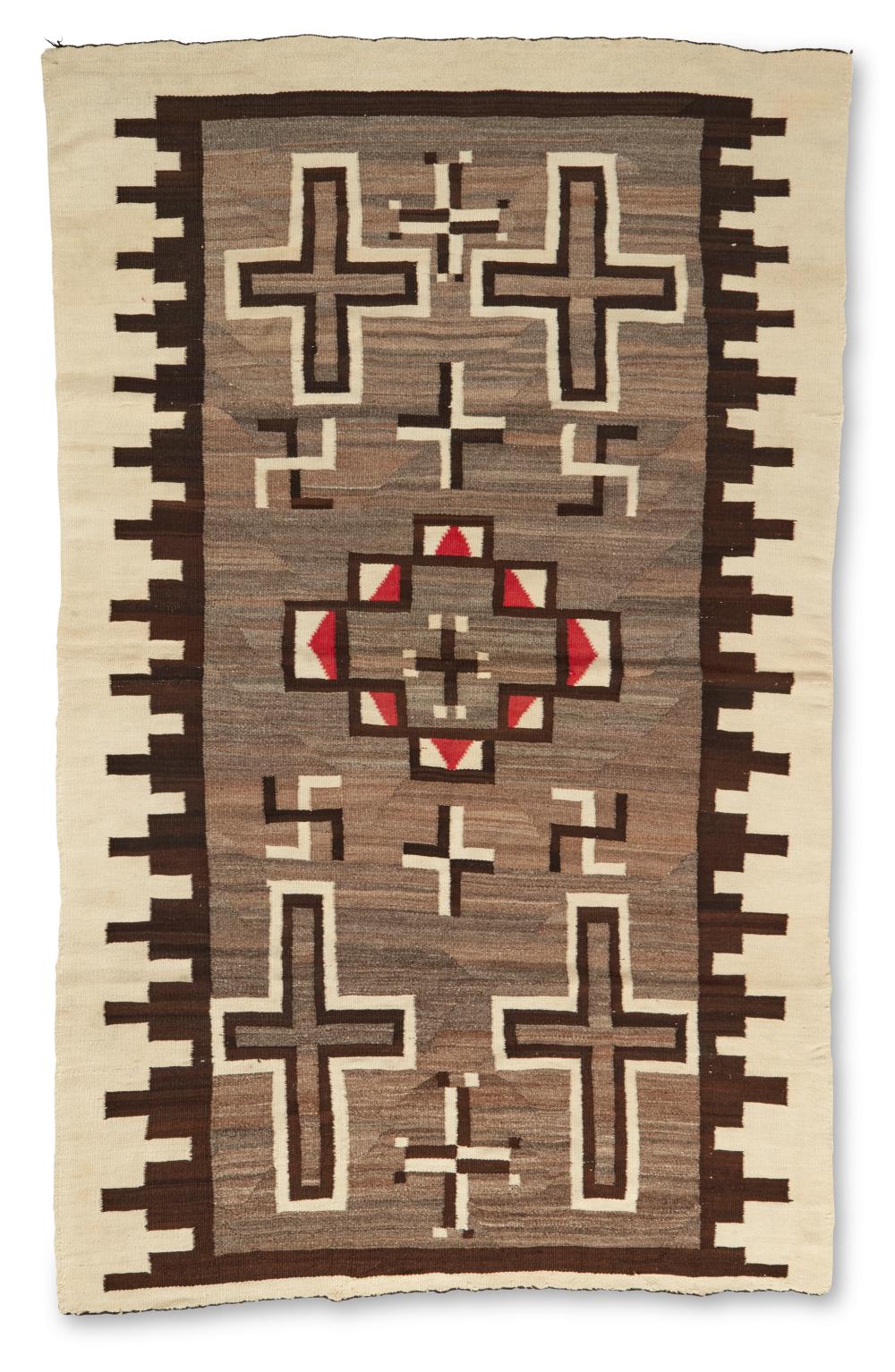 Appraisal: A Navajo Crystal rug Early th century Dine Woven in