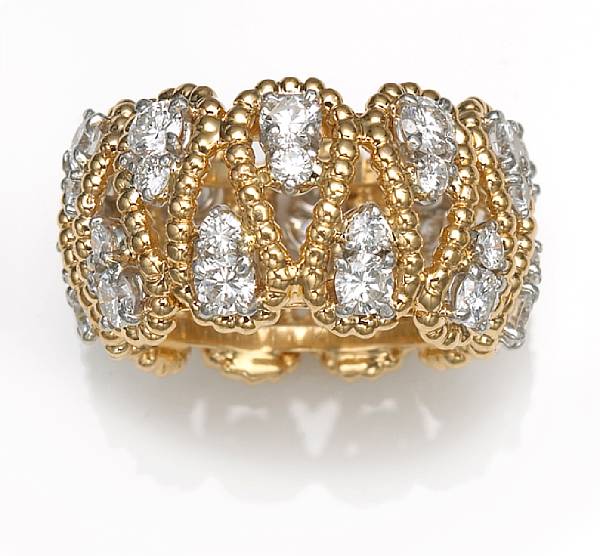 Appraisal: A diamond eternity ring Tiffany amp Co signed Tiffany amp