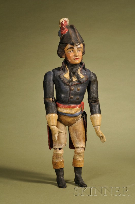 Appraisal: Papier-mache French Soldier France late th century all molded and