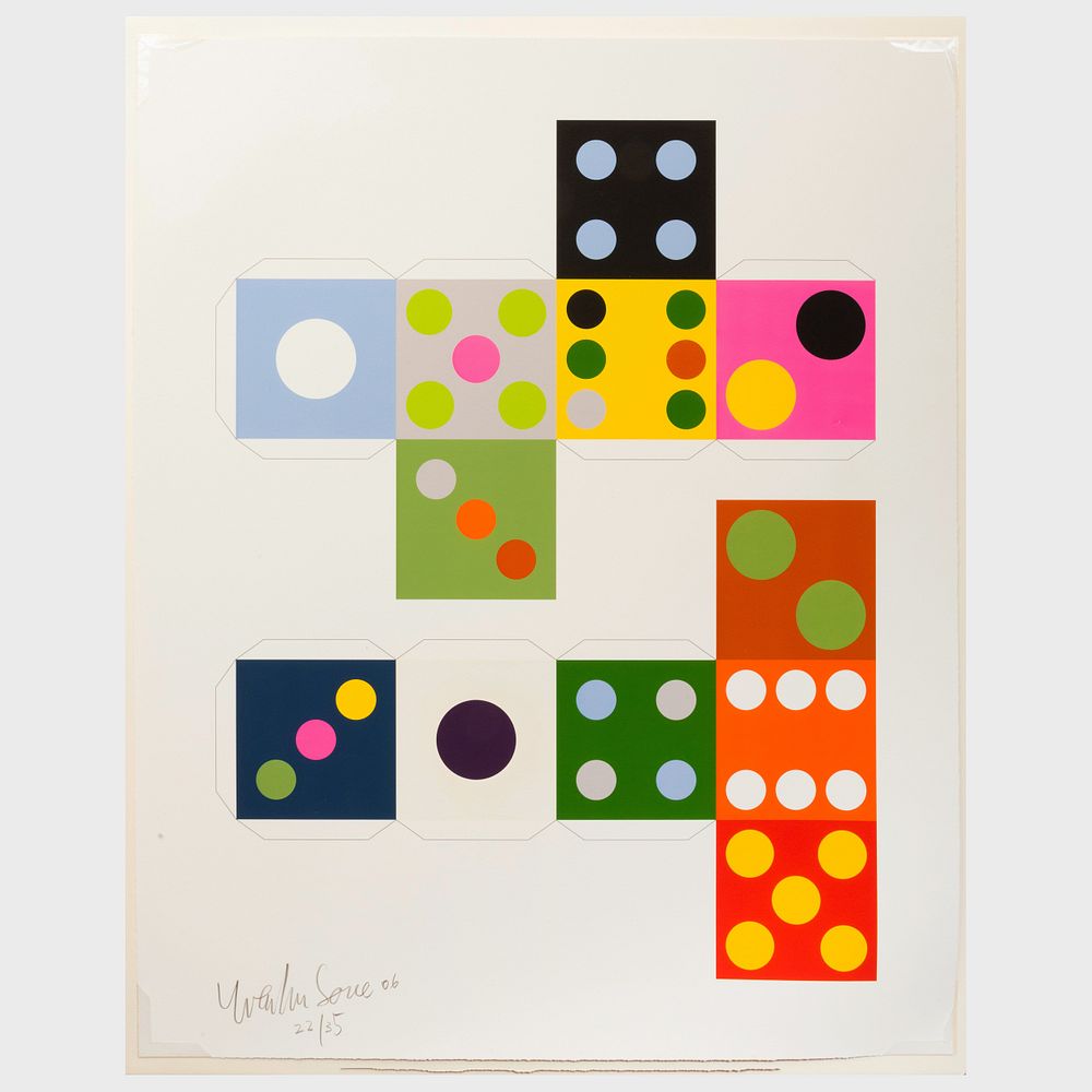 Appraisal: Yutaka Sone b MT Lithograph in colors on wove paper