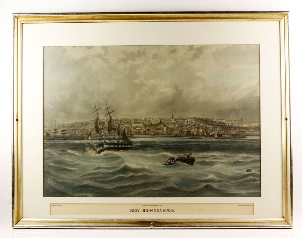 Appraisal: - Wellstood New Bedford MA Engraving New Bedford MA drawn