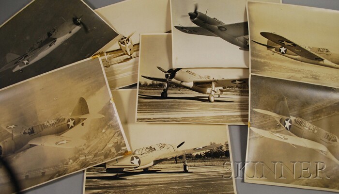 Appraisal: Set of Eight Brewster Aeronautical U S Navy Photographs of