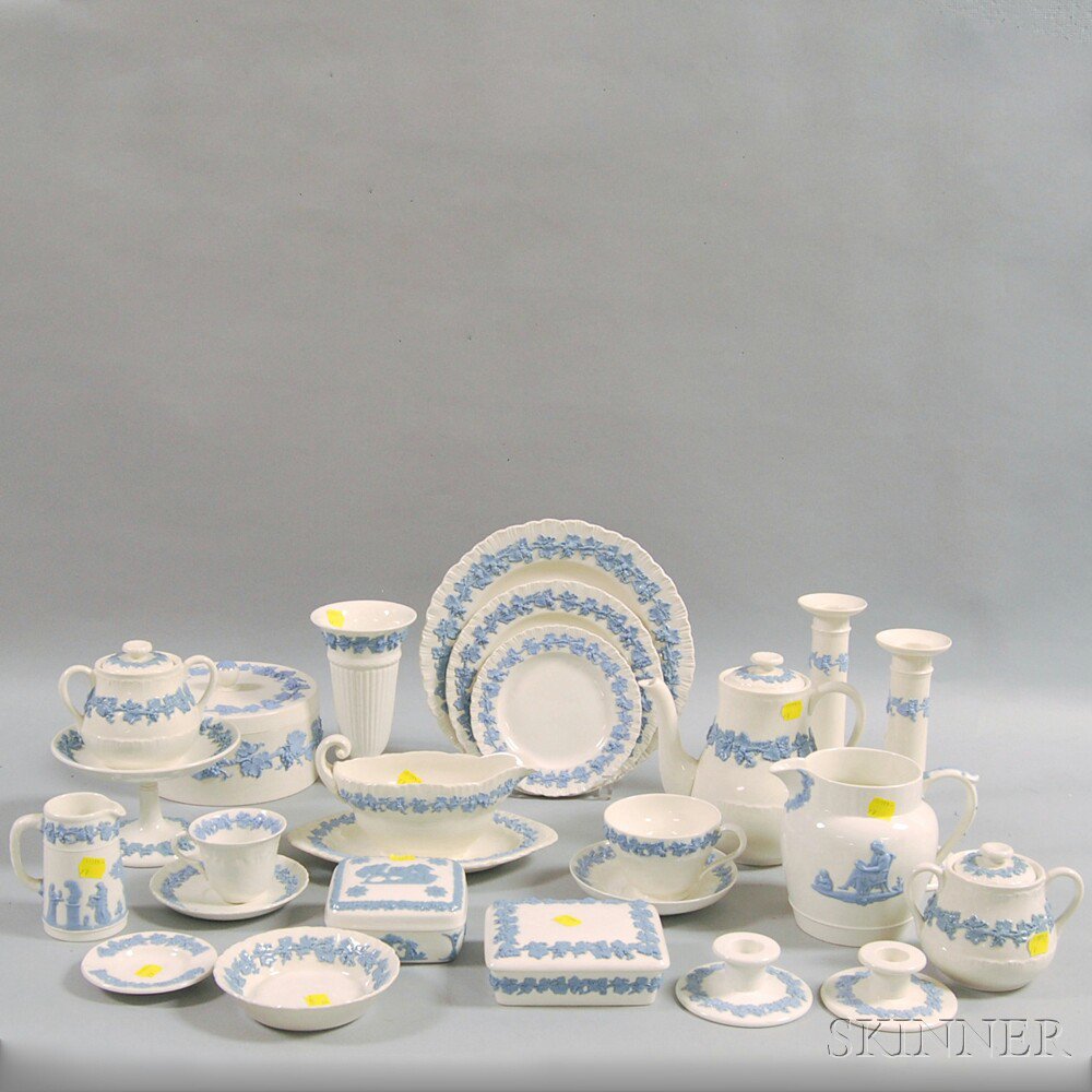 Appraisal: Extensive Wedgwood Embossed Queen's Ware Luncheon Service th century with