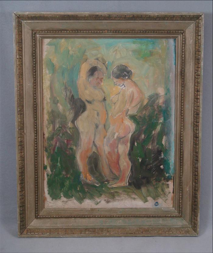 Appraisal: Attributed to Max Weber American - oil on paper laid