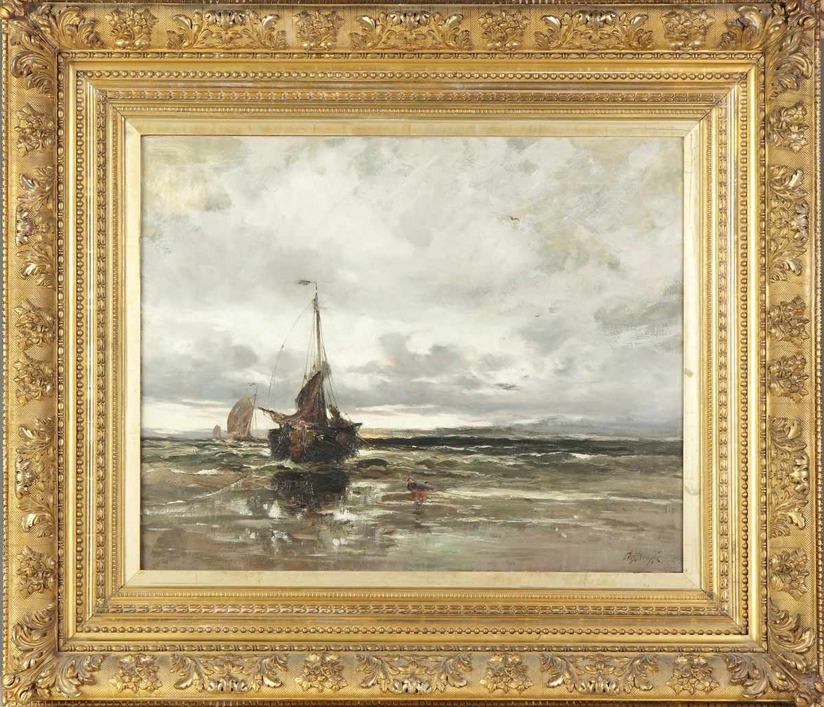 Appraisal: Charles Paul Gruppe American - ''North Sea'' Sgn lower right