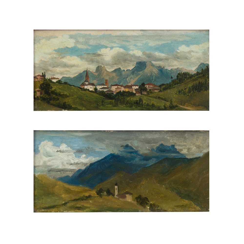 Appraisal: MATTHEW RIDLEY CORBET BRITISH - AN ALPINE VIEW Inscribed with