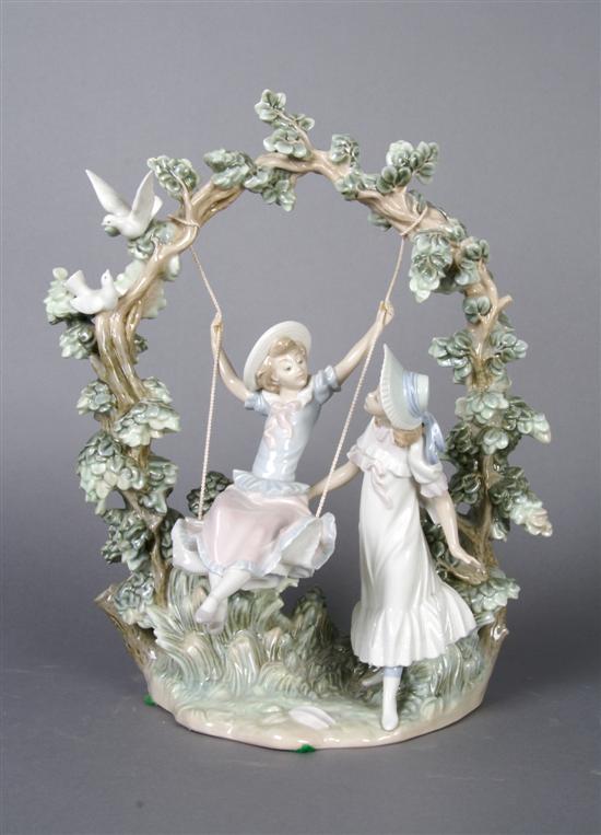 Appraisal: A Lladro Figural Group Height inches