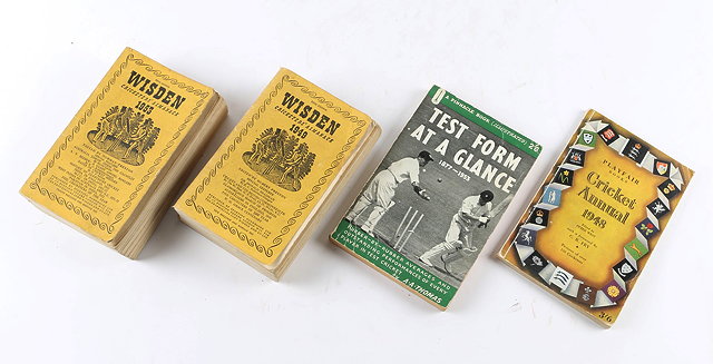 Appraisal: WISDEN Cricketer's Almanack Tog with other cricket interest