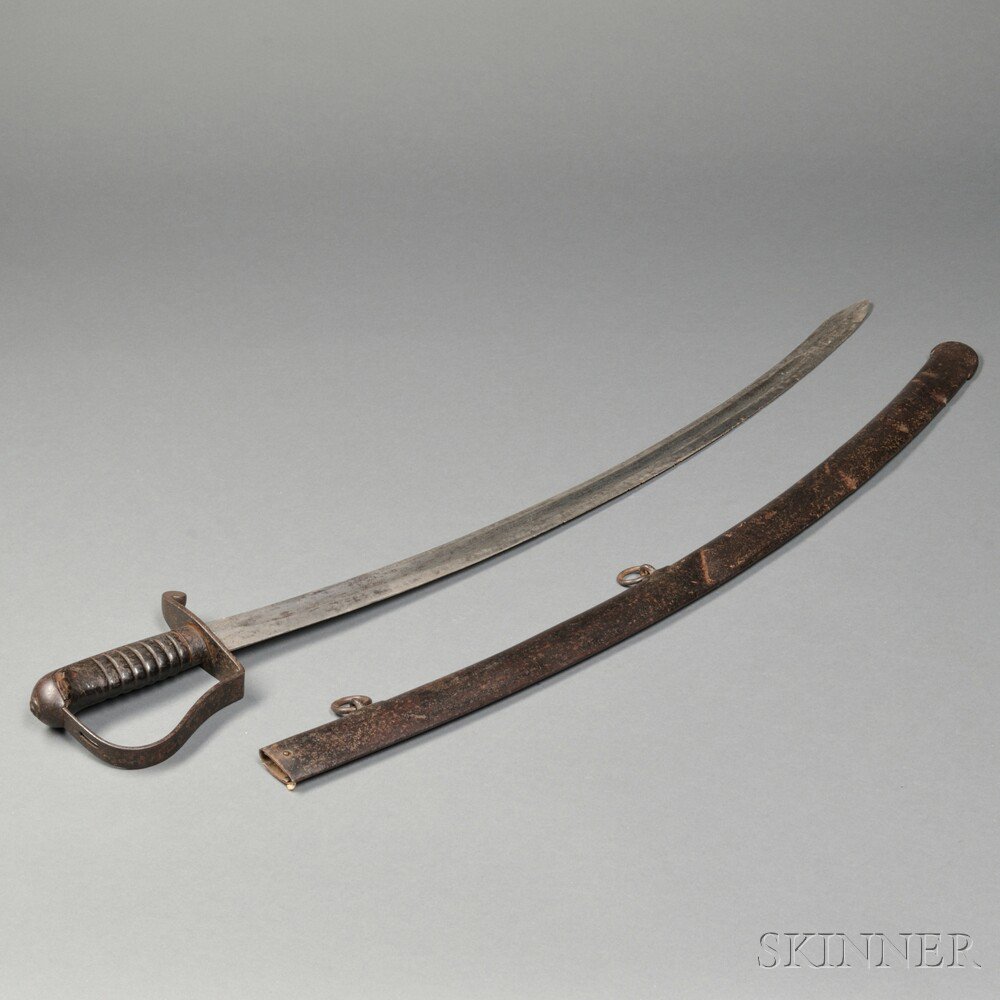 Appraisal: Nathan Starr Contract Cavalry Saber with Scabbard c early th