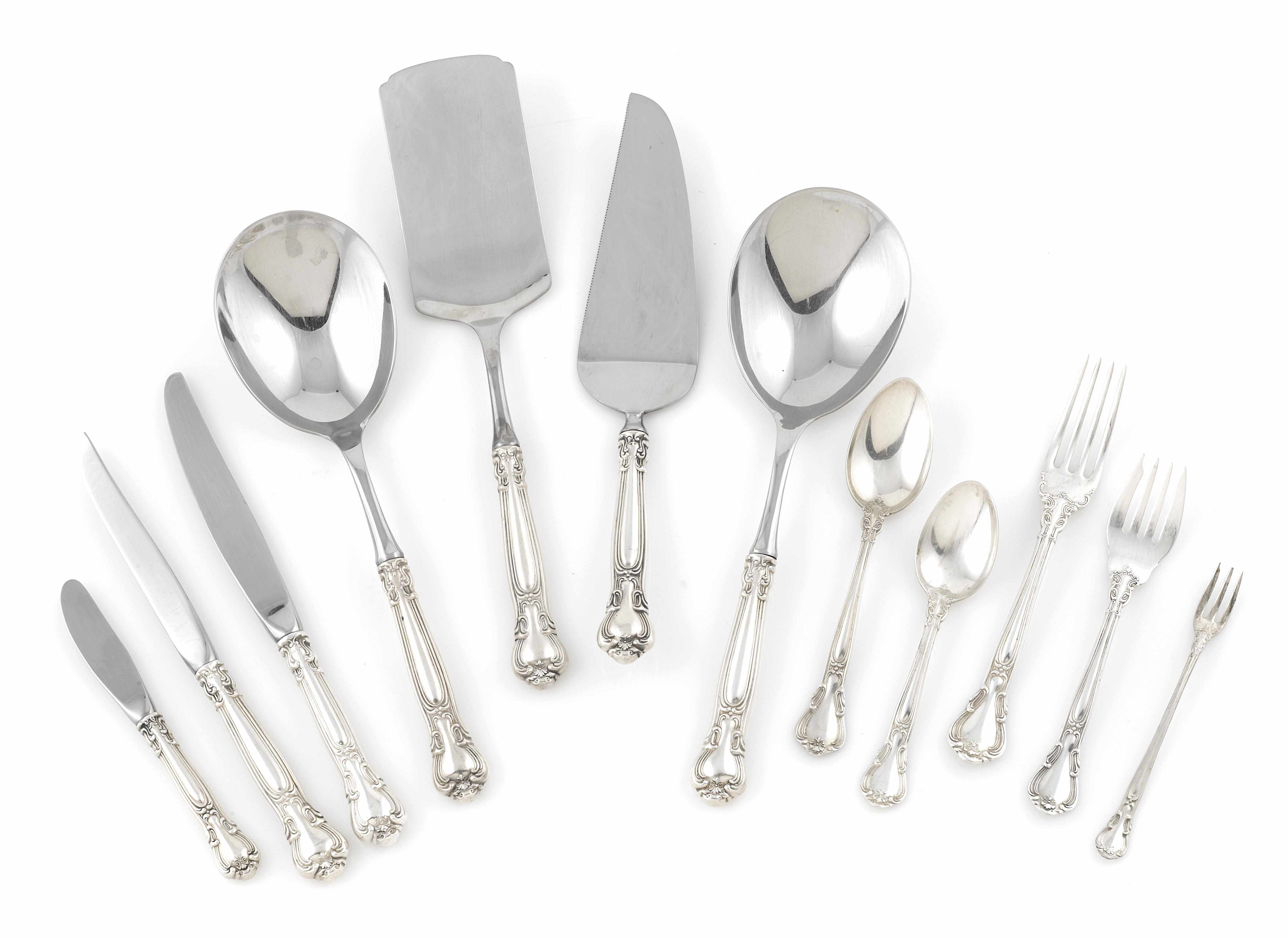 Appraisal: Property of Various Owners An American sterling silver part flatware