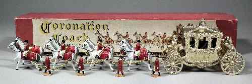 Appraisal: A Lesney painted lead model of the Coronation Coach pulled