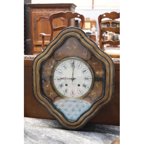 Appraisal: Antique French vignerons wall clock has key and pendulum unknown