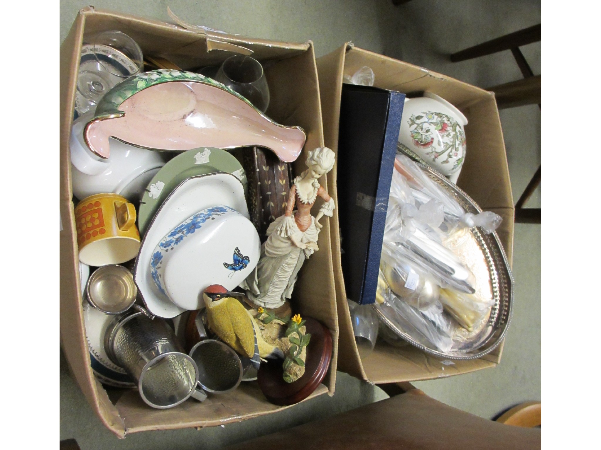 Appraisal: Two boxes of sundries