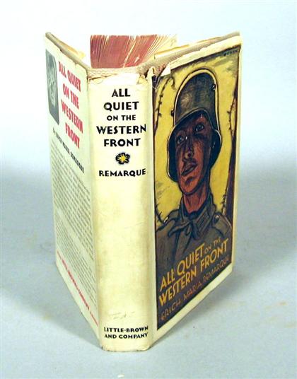 Appraisal: vol Remarque Erich Maria All Quiet on The Western Front