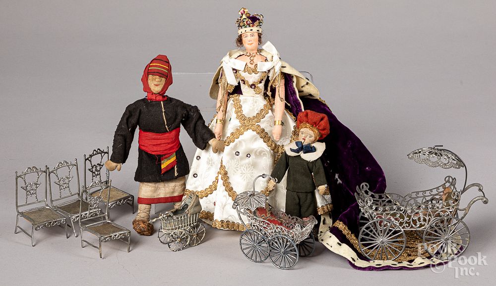 Appraisal: Queen Elizabeth Coronation doll etc Liberty of London Queen Elizabeth