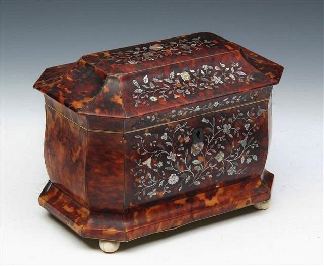 Appraisal: A TH CENTURY TORTOISESHELL AND MOTHER OF PEARL INLAID BOMBE