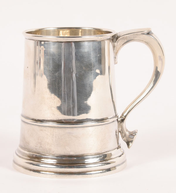 Appraisal: Sheffield sterling tankard engraved 'Dunhill London' on base Marks for