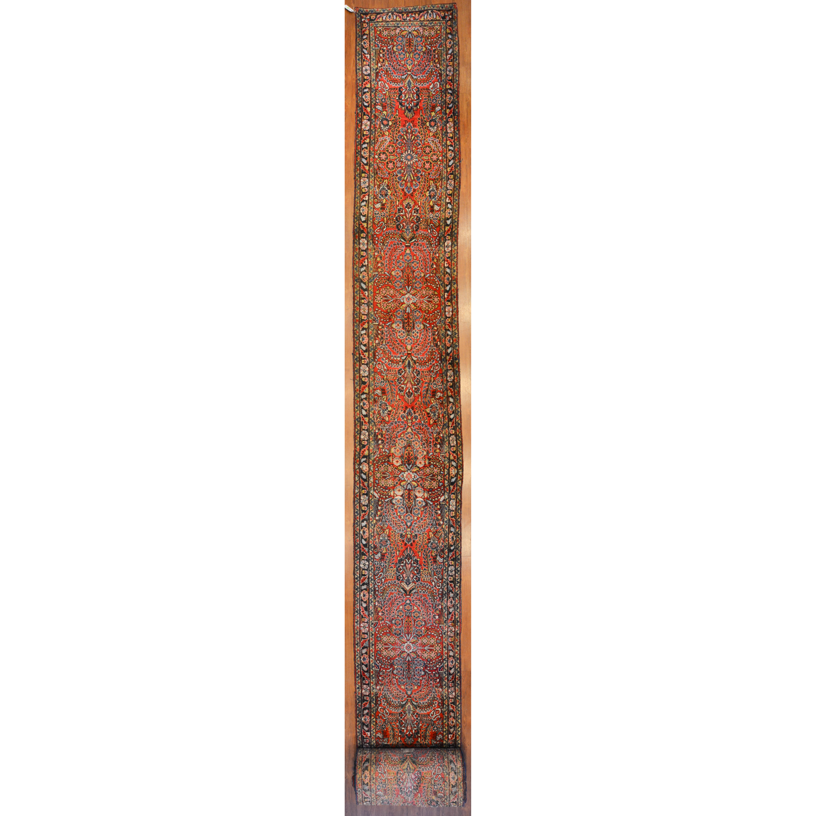 Appraisal: HAMADAN RUNNER PERSIA X Third quarter- th century hand-knotted wool