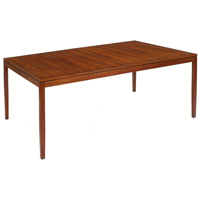 Appraisal: Florence Knoll dining table by Knoll Associates rectangular walnut top