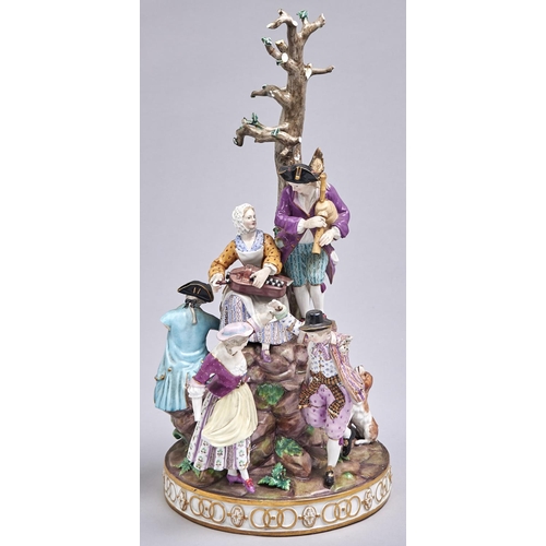 Appraisal: A Meissen group c of six merrymakers playing music dancing