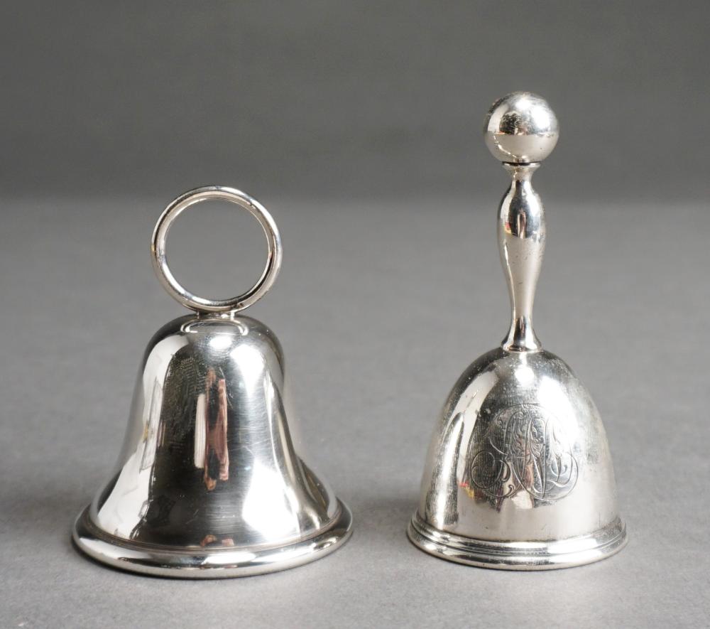 Appraisal: Two Sterling Silver Dinner Bells ozt