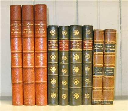 Appraisal: vols Leather Bindings - Literature Belles-Lettres Marryat Frederick Newton Forster