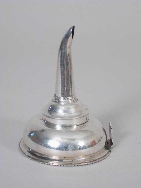 Appraisal: A Georgian Wine Funnel with beaded rim maker A L