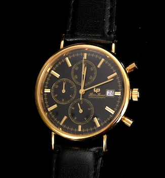 Appraisal: A Gentleman's k Gold Chronograph Wristwatch by Lucien Piccard k