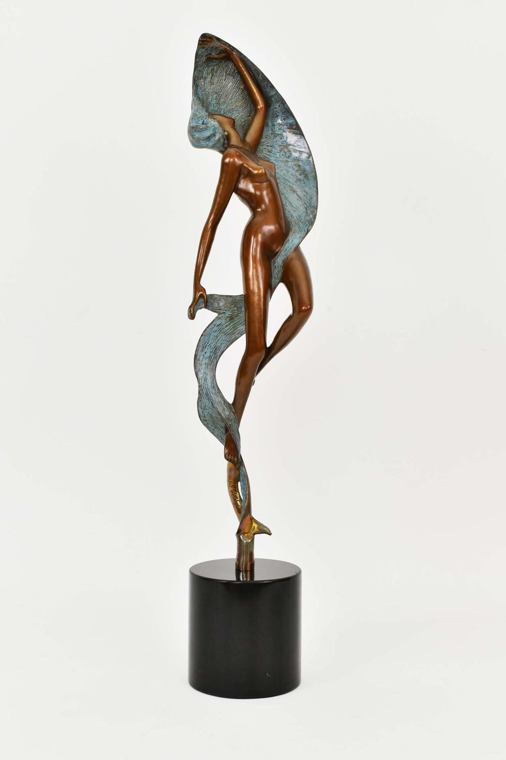 Appraisal: ANGELO BASSO ITALIAN - Evolution Signed numbered Patinated Bronze Height