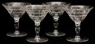 Appraisal: CUT CRYSTAL CHAMPAGNE GLASSES C PIECES CUT CRYSTAL CHAMPAGNE GLASSES