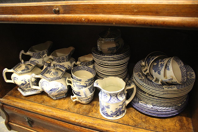 Appraisal: A QUANTITY OF WOOD SONS YUAN POTTERY blue and white