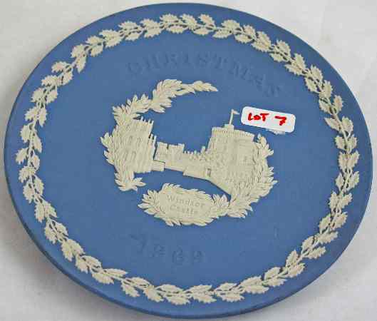 Appraisal: Wedgwood Jasperware Christmas Plate Windsor Castle